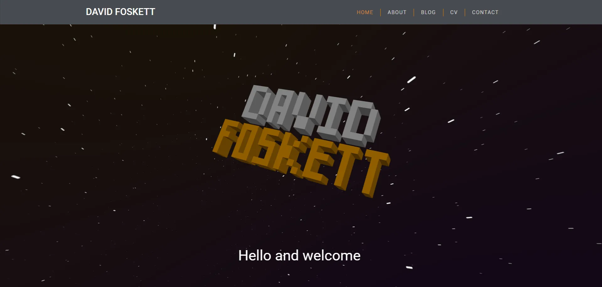 Picture of the davidfoskett.net website